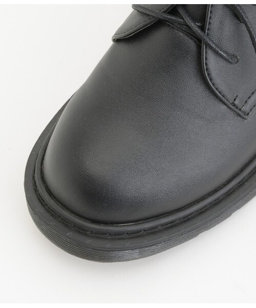 VIS（ビス）の「ボリュームレースアップシューズ（シューズ・レディース・ブラック/ホワイト・M/L）」の6枚目の写真