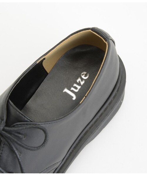 VIS（ビス）の「ボリュームレースアップシューズ（シューズ・レディース・ブラック/ホワイト・M/L）」の8枚目の写真