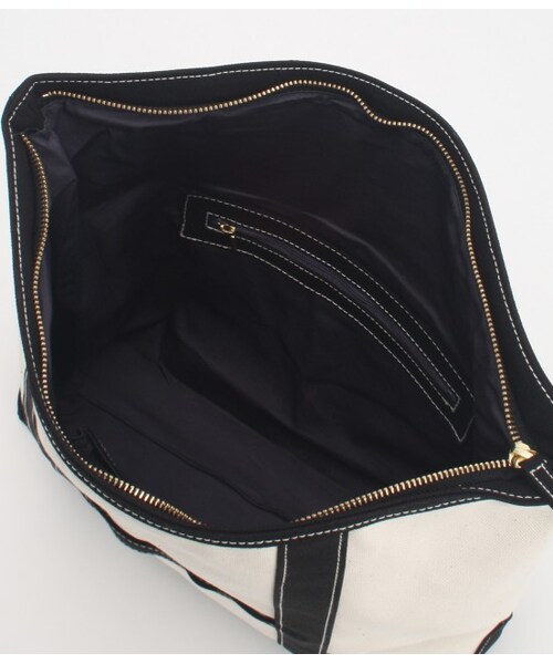 ROPE'（ロペ）の「キャンバスクラッチ（バッグ・レディース・ブラック/オフホワイト・F）」の8枚目の写真