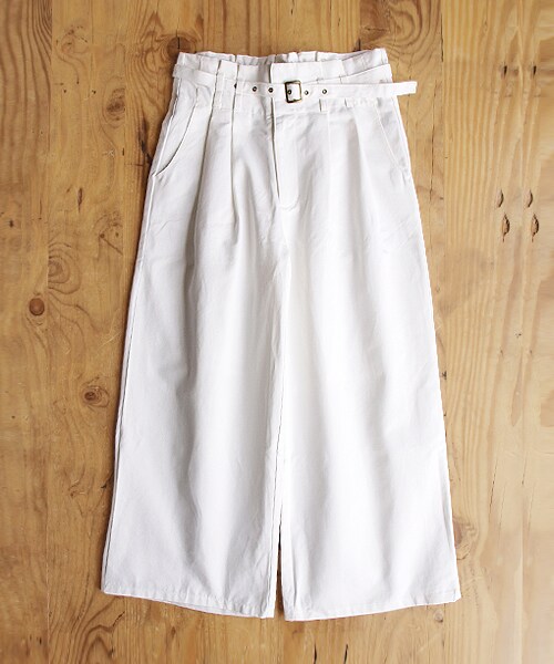 paravion（パラビオン）の「ラッピングベルトパンツ（パンツ・レディース・カーキ/ブルー/オフホワイト・ワンサイズ）」の3枚目の写真