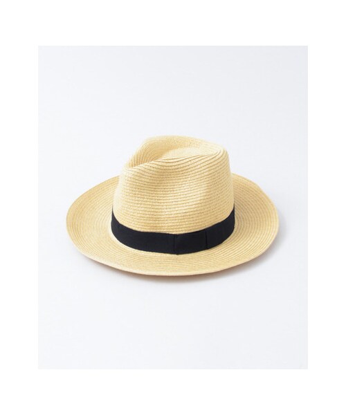 URBAN RESEARCH DOORS(アーバンリサーチドアーズ)の「ペーパーブレードハット(帽子・レディース・BEIGE/WHITE・one)」の1枚目の写真