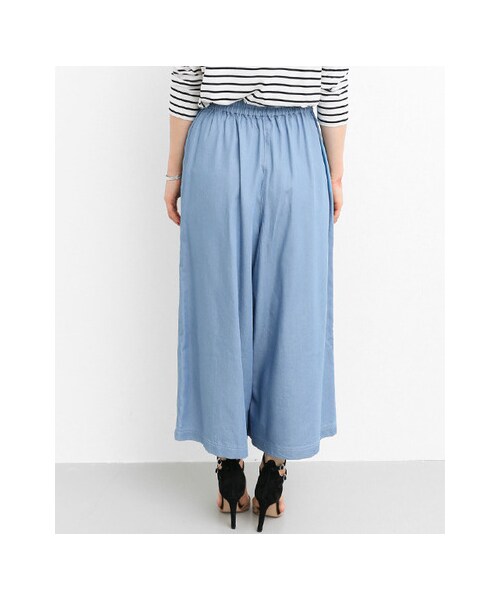 URBAN RESEARCH Sonny Label（アーバンリサーチサニーレーベル）の「テンセル混デニムガウチョパンツ（パンツ・レディース・濃ブルー/ブルー・FREE）」の10枚目の写真