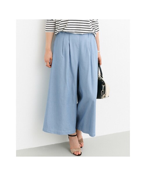 URBAN RESEARCH Sonny Label（アーバンリサーチサニーレーベル）の「テンセル混デニムガウチョパンツ（パンツ・レディース・濃ブルー/ブルー・FREE）」の6枚目の写真