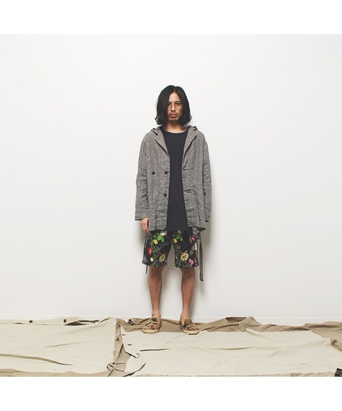 AlexanderLeeChang(アレキサンダーリーチャン)の「Cactus Aloha Beach Town Shorts(パンツ・White/Black・0/2/4)」の9枚目の写真