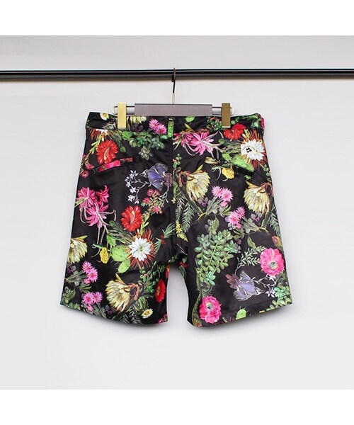 AlexanderLeeChang(アレキサンダーリーチャン)の「Cactus Aloha Beach Town Shorts(パンツ・White/Black・0/2/4)」の3枚目の写真