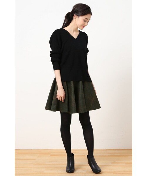 Spick & Span（スピックアンドスパン）の「≪15AW WEB限定予約≫O'NEIL OF DUBLINサーキュラーミニ スカート(BRUSHED)（スカート・レディース・グリーン・XS/S）」の8枚目の写真