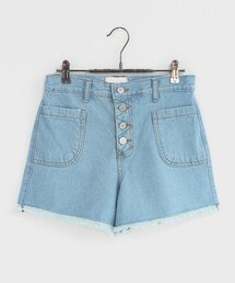 DHOLIC | ボタンフライデニムショートパンツ(デニムパンツ)