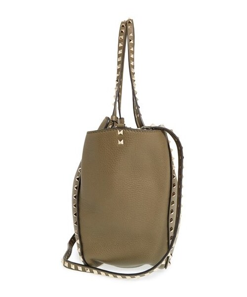 VALENTINO（ヴァレンティノ）の「Valentino 'Medium Rockstud' Leather Tote（トートバッグ・レディース・Green/Black/Blue・One Size）」の7枚目の写真
