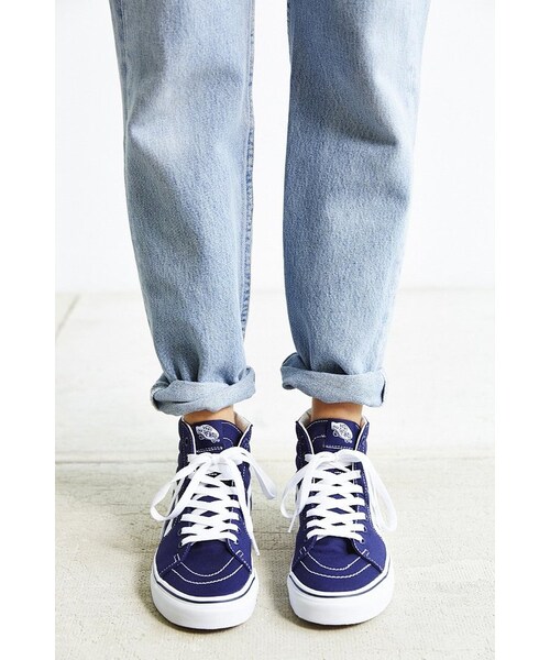 VANS（バンズ）の「Vans Sk8-Hi Seasonal Sneaker（スニーカー・レディース・Blue/Red・W 10/M 8.5/W 5/M 3.5/W 6/M 4.5/W 7/M 5.5/W 8.5/M 7/W 8/M 6.5/W 9.5/M 8/W 9/M 7.5）」の8枚目の写真