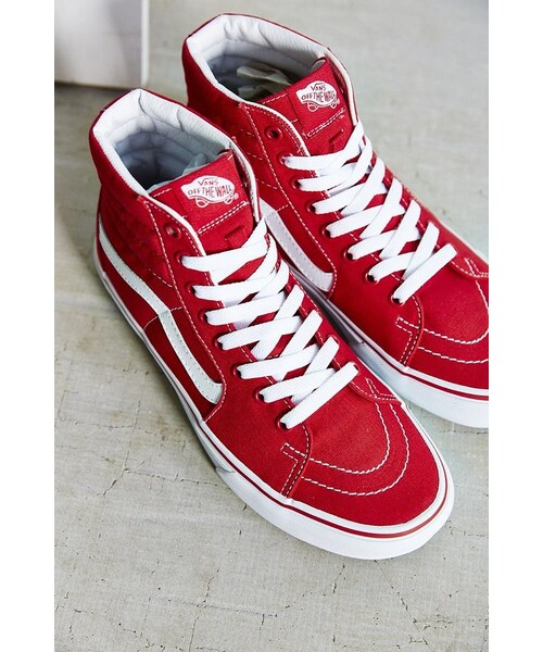 VANS（バンズ）の「Vans Sk8-Hi Seasonal Sneaker（スニーカー・レディース・Blue/Red・W 10/M 8.5/W 5/M 3.5/W 6/M 4.5/W 7/M 5.5/W 8.5/M 7/W 8/M 6.5/W 9.5/M 8/W 9/M 7.5）」の5枚目の写真