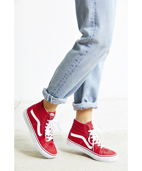 VANS（バンズ）の「Vans Sk8-Hi Seasonal Sneaker（スニーカー・レディース・Blue/Red・W 10/M 8.5/W 5/M 3.5/W 6/M 4.5/W 7/M 5.5/W 8.5/M 7/W 8/M 6.5/W 9.5/M 8/W 9/M 7.5）」の6枚目の写真