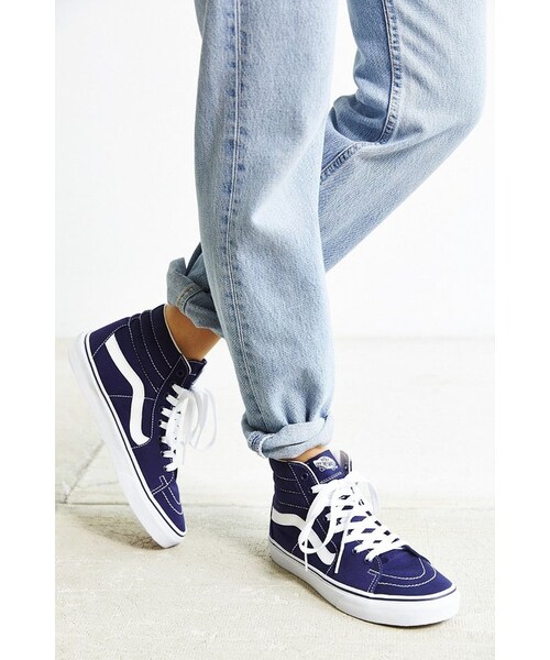 VANS（バンズ）の「Vans Sk8-Hi Seasonal Sneaker（スニーカー・レディース・Blue/Red・W 10/M 8.5/W 5/M 3.5/W 6/M 4.5/W 7/M 5.5/W 8.5/M 7/W 8/M 6.5/W 9.5/M 8/W 9/M 7.5）」の9枚目の写真