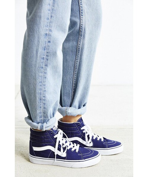 VANS（バンズ）の「Vans Sk8-Hi Seasonal Sneaker（スニーカー・レディース・Blue/Red・W 10/M 8.5/W 5/M 3.5/W 6/M 4.5/W 7/M 5.5/W 8.5/M 7/W 8/M 6.5/W 9.5/M 8/W 9/M 7.5）」の3枚目の写真