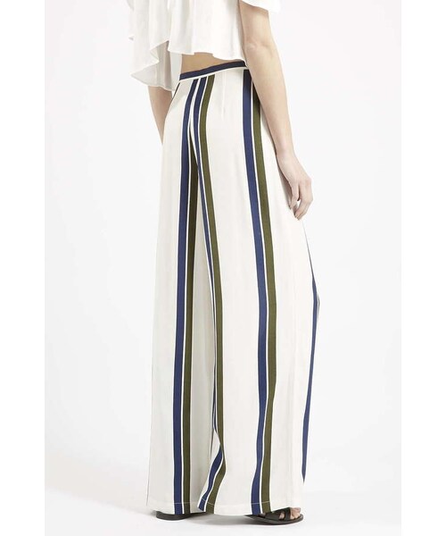 TOPSHOP(トップショップ)の「Striped wide leg trousers(その他パンツ・レディース・White・8)」の4枚目の写真