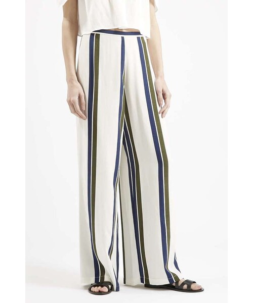 TOPSHOP(トップショップ)の「Striped wide leg trousers(その他パンツ・レディース・White・8)」の3枚目の写真