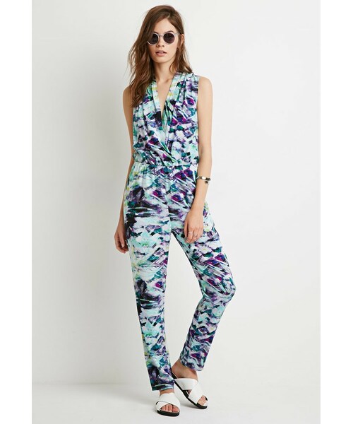 abstract print jumpsuit