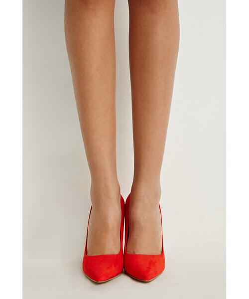 FOREVER 21（フォーエバー トゥエンティーワン）の「FOREVER 21 Pointed Faux Suede Pumps（パンプス・レディース・Black/Blue/Brown/Red・6/7/8/9/10）」の17枚目の写真