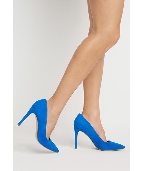 FOREVER 21（フォーエバー トゥエンティーワン）の「FOREVER 21 Pointed Faux Suede Pumps（パンプス・レディース・Black/Blue/Brown/Red・6/7/8/9/10）」の3枚目の写真