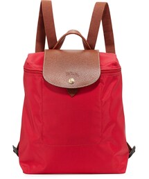 LONGCHAMP | Longchamp Le Pliage Nylon Backpack, Red Garance(バックパック/リュック)