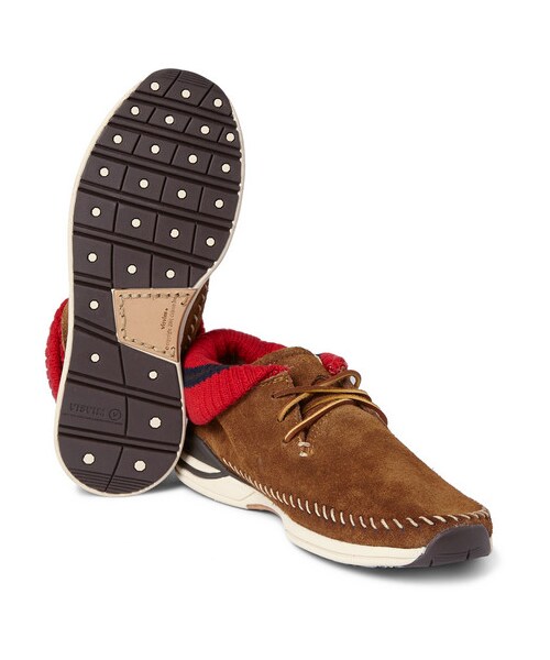 VISVIM（ビズビム）の「Malisset-Folk Suede and Knitted Sneakers（シューズ・メンズ・Brown・US 8 (EU 7)/US 8.5 (EU 7.5)/US 9 (EU 8)/US 9.5 (EU 8.5)/US 10 (EU 9)/US 10.5 (EU 9.5)/US 11 (EU 10)/US 12 (EU 11)）」の7枚目の写真