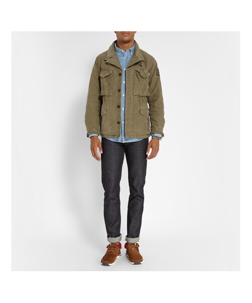 VISVIM（ビズビム）の「Malisset-Folk Suede and Knitted Sneakers（シューズ・メンズ・Brown・US 8 (EU 7)/US 8.5 (EU 7.5)/US 9 (EU 8)/US 9.5 (EU 8.5)/US 10 (EU 9)/US 10.5 (EU 9.5)/US 11 (EU 10)/US 12 (EU 11)）」の2枚目の写真