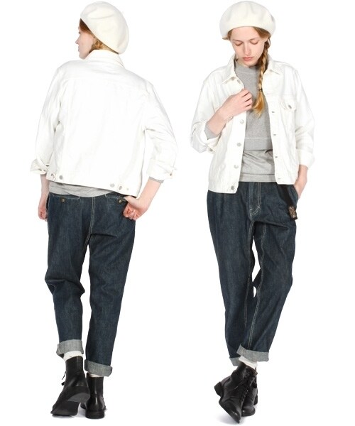 RNA-N(アールエヌエーエヌ)の「<予約>Nクライミングデニムパンツ(パンツ・レディース・ライトブルー/インディゴブルー・M)」の2枚目の写真