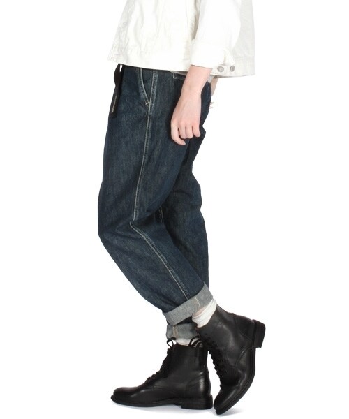 RNA-N(アールエヌエーエヌ)の「<予約>Nクライミングデニムパンツ(パンツ・レディース・ライトブルー/インディゴブルー・M)」の3枚目の写真