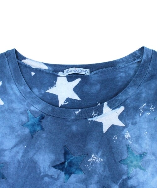 RNA SWEAT(アールエヌエースウェット)の「<予約>オールスタープリントオーバーTシャツ(トップス・レディース・ブルー/ピンク・M)」の5枚目の写真