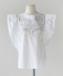 DHOLIC | パンチングラッフルスリーブブラウス(シャツ/ブラウス)