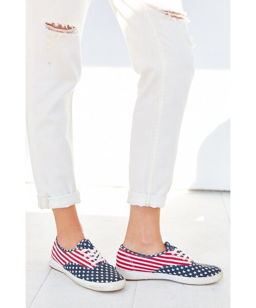 Keds(ケッズ)の「Urban Renewal Vintage Vintage American Flag Keds Sneaker(スニーカー・レディース・Blue・ONE SIZE)」の1枚目の写真