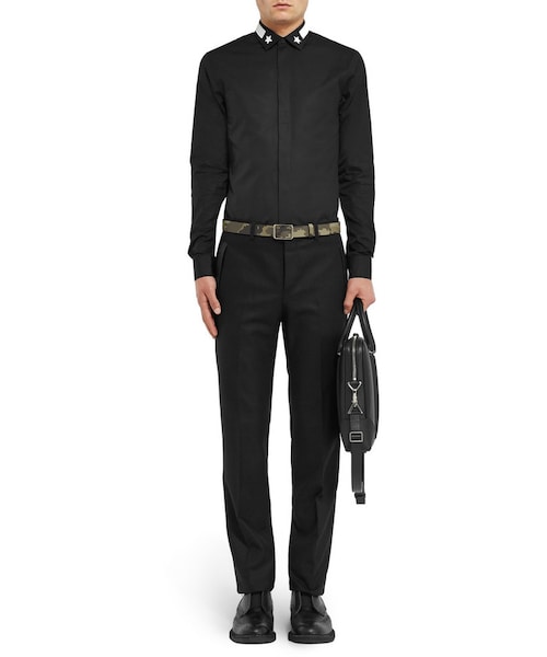 GIVENCHY(ジバンシイ)の「Givenchy Leather Briefcase(ビジネスバッグ・メンズ・Black・One Size)」の2枚目の写真