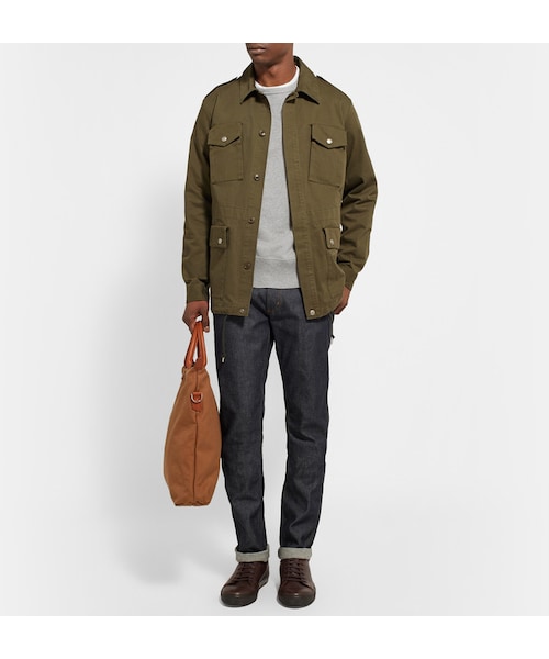 Acne Studios(アクネストゥディオズ)の「Acne Studios College Loopback Cotton-Jersey Sweatshirt(スウェット・メンズ・Gray・XS/S/M/L/XL)」の6枚目の写真