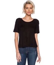 alexanderwang | T by Alexander Wang Soft Melange Rib Oversize Tee(Tシャツ/カットソー)