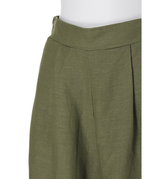 FLOVE(フローブ)の「リネンガウチョパンツ(パンツ・レディース・ホワイト/カーキ・F)」の9枚目の写真