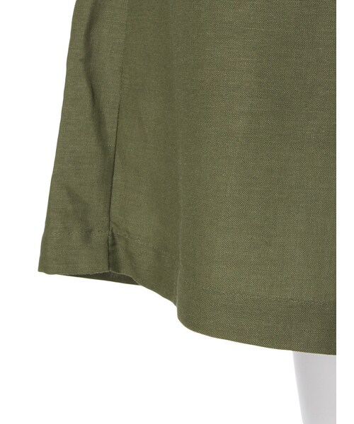 FLOVE(フローブ)の「リネンガウチョパンツ(パンツ・レディース・ホワイト/カーキ・F)」の11枚目の写真