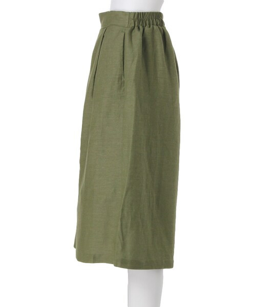 FLOVE(フローブ)の「リネンガウチョパンツ(パンツ・レディース・ホワイト/カーキ・F)」の7枚目の写真