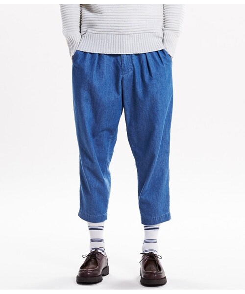 JUNRED（ジュンレッド）の「デニムガウチョパンツ（パンツ・メンズ・ネイビー/ブルー・0/1/2）」の3枚目の写真