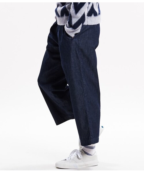 JUNRED（ジュンレッド）の「デニムガウチョパンツ（パンツ・メンズ・ネイビー/ブルー・0/1/2）」の4枚目の写真