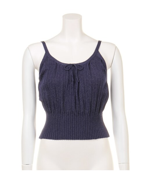 LILY BROWN（リリーブラウン）の「プリーツトップス（タンクトップ・レディース・PNK/BRW/NVY・F）」の3枚目の写真