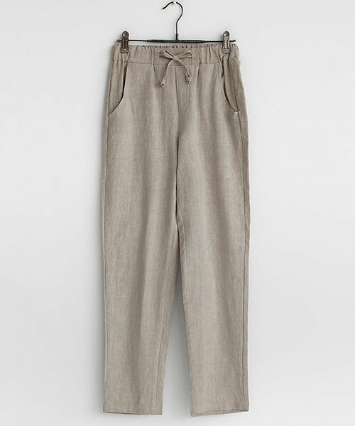 DHOLIC（ディーホリック）の「ウォッシュカラーリネンイージーパンツ（その他パンツ・レディース・アイボリー/ネイビー/ベージュ/ライトカーキ/ライトピンク・S/M/L）」の2枚目の写真