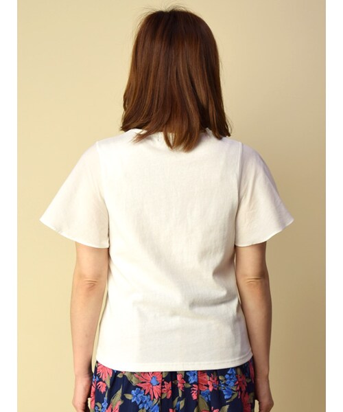 w closet（ダブルクローゼット）の「ポケ付き袖フリルプルオーバー（トップス・レディース・オフホワイト/グレー/カーキ・FREE）」の6枚目の写真