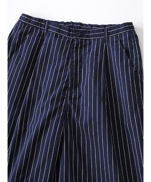 w closet（ダブルクローゼット）の「ストライプガウチョパンツ（パンツ・レディース・オフホワイト/ネイビー・FREE）」の6枚目の写真