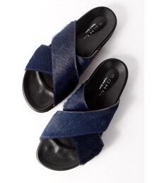 Rouge vif la cle | MOHI ポニークロスベルトサンダル(シューズ)