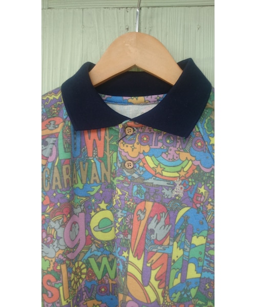 go slow caravan（ゴースローキャラバン）の「go slow caravan T/C鹿の子総柄ポロ（ポロシャツ・メンズ・その他）」の3枚目の写真