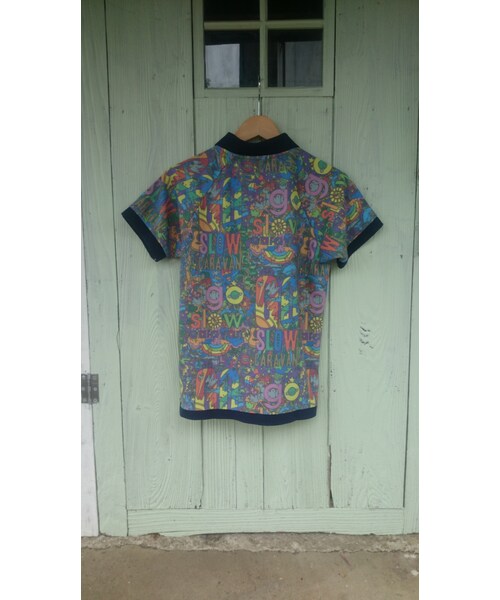go slow caravan（ゴースローキャラバン）の「go slow caravan T/C鹿の子総柄ポロ（ポロシャツ・メンズ・その他）」の2枚目の写真