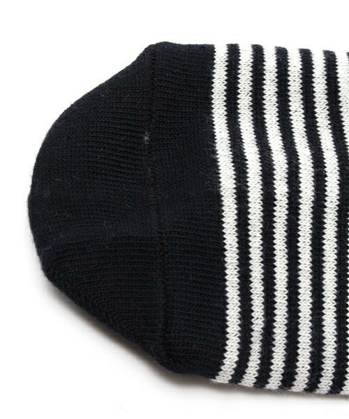 UNION STATION（ユニオンステーション）の「インソールソックス/パネルボーダー（ソックス/靴下・メンズ・ホワイト/ブルー/ネイビー・FREE）」の5枚目の写真