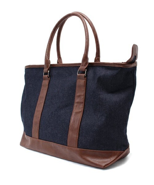 UNION STATION（ユニオンステーション）の「デニムトートバッグ（トートバッグ・メンズ・ブルー/ネイビー・FREE）」の3枚目の写真