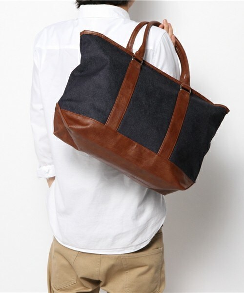 UNION STATION（ユニオンステーション）の「デニムトートバッグ（トートバッグ・メンズ・ブルー/ネイビー・FREE）」の8枚目の写真