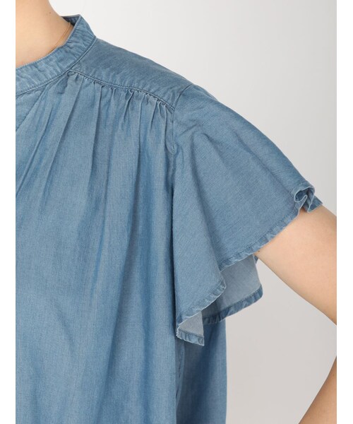 Rinajour（リナジュール）の「RINA ギャザーヨークB（トップス・レディース・INDIGO/USED・F）」の5枚目の写真