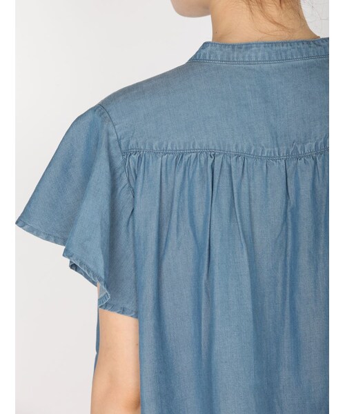 Rinajour（リナジュール）の「RINA ギャザーヨークB（トップス・レディース・INDIGO/USED・F）」の6枚目の写真
